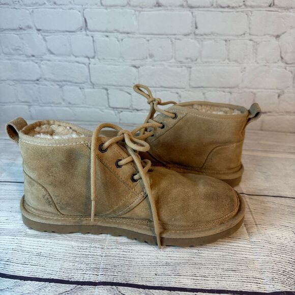 UGG Chestnut Suede Lace-Up Boots - Picture 6 of 9